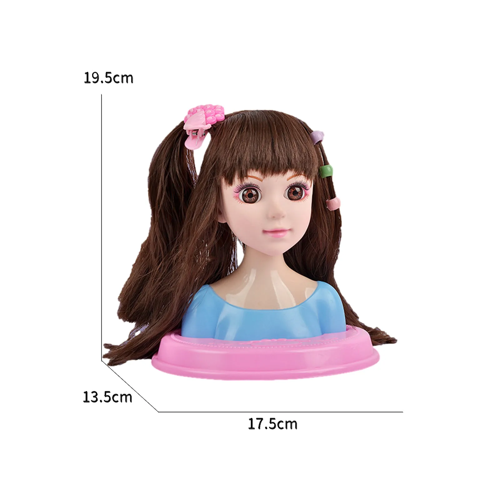 Girls Doll Head Playset Hair Styling Doll Head With Accessories Head Doll Playset With Beauty & Fashion Accessories Pretend Toy
Girls Doll Head Playset Hair Styling Doll Head With Accessories Head Doll Playset With Beauty & Fashion Accessories Pretend Toy