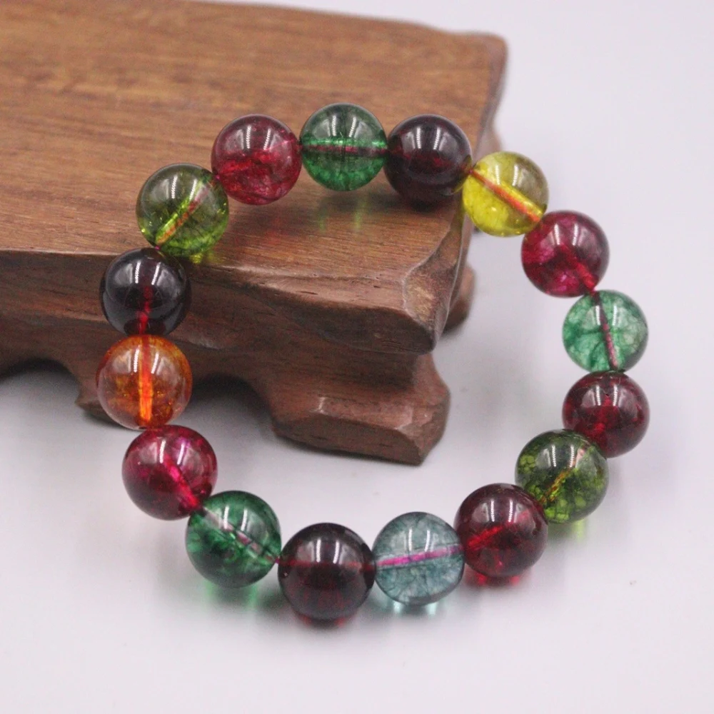 Красочные турмалинового браслета Ширина 12 мм круглые бусины звено цепи Диаметр 55-60 мм для женщины
Красочные турмалинового браслета Ширина 12 мм круглые бусины звено цепи Диаметр 55-60 мм для женщины