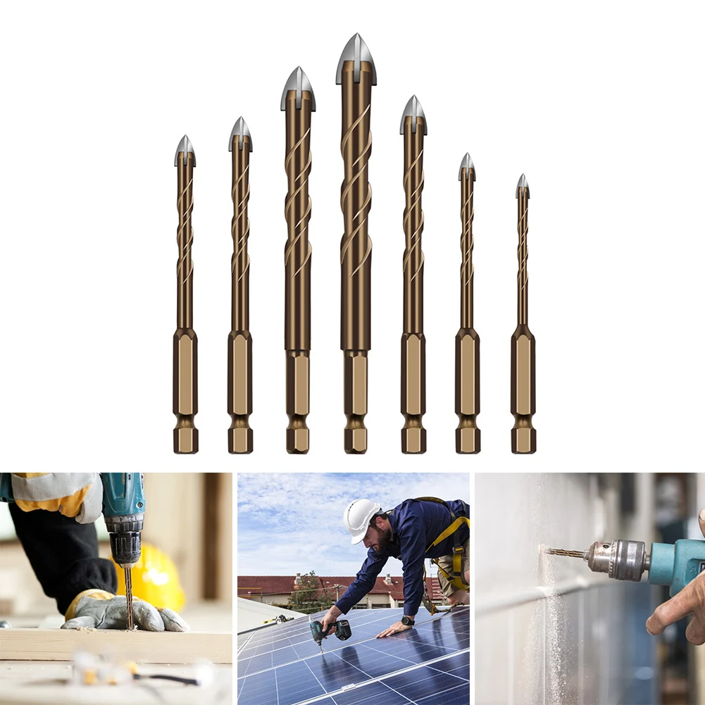 3-12mm Cross Hex Tile Drill Bits Glass Ceramic Concrete Hole Opener 1/4" Hex Shank Brick Hard Alloy Triangle Bit Tool
3-12mm Cross Hex Tile Drill Bits Glass Ceramic Concrete Hole Opener 1/4" Hex Shank Brick Hard Alloy Triangle Bit Tool