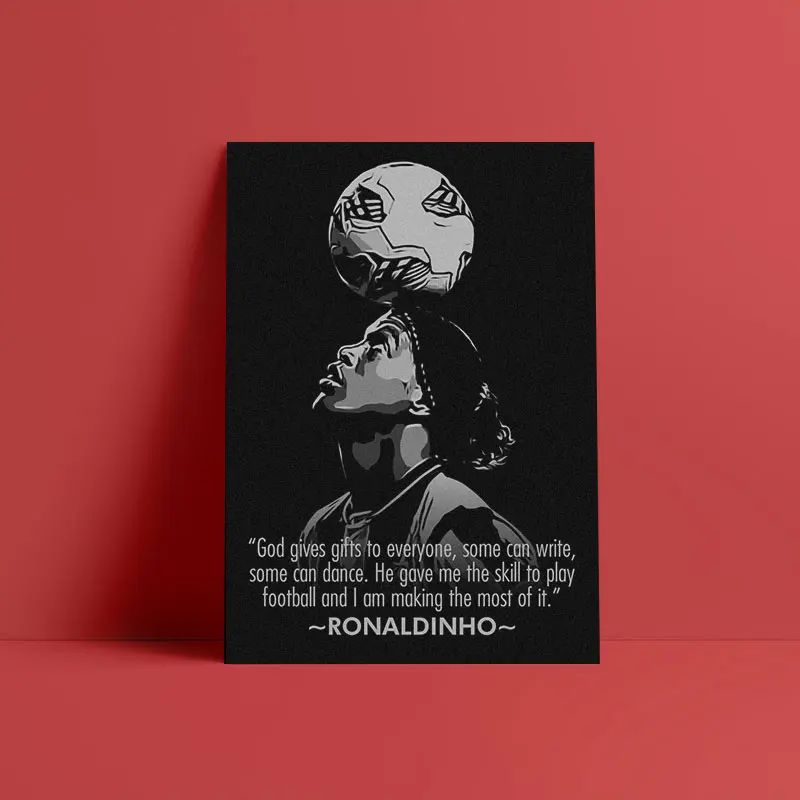 Ronaldinho Quotes art poster design poster Canvas Wall Art Decoration prints for living Kid Children room Home bedroom decor
Ronaldinho Quotes art poster design poster Canvas Wall Art Decoration prints for living Kid Children room Home bedroom decor