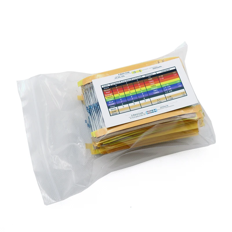 2600pcs 130values 1/6W1/8W 0.125W 1% Metal Film Resistors Assorted Pack Kit Set Lot Resistors Assortment Kits Fixed capacitors
2600pcs 130values 1/6W1/8W 0.125W 1% Metal Film Resistors Assorted Pack Kit Set Lot Resistors Assortment Kits Fixed capacitors