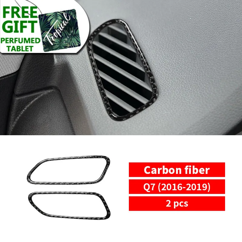 Carbon Fiber Car Accessories Interior Dashboard Vent Outlet Protective Decals Cover Trim Stickers For Audi Q7 SQ7 4M 2016-2019
Carbon Fiber Car Accessories Interior Dashboard Vent Outlet Protective Decals Cover Trim Stickers For Audi Q7 SQ7 4M 2016-2019