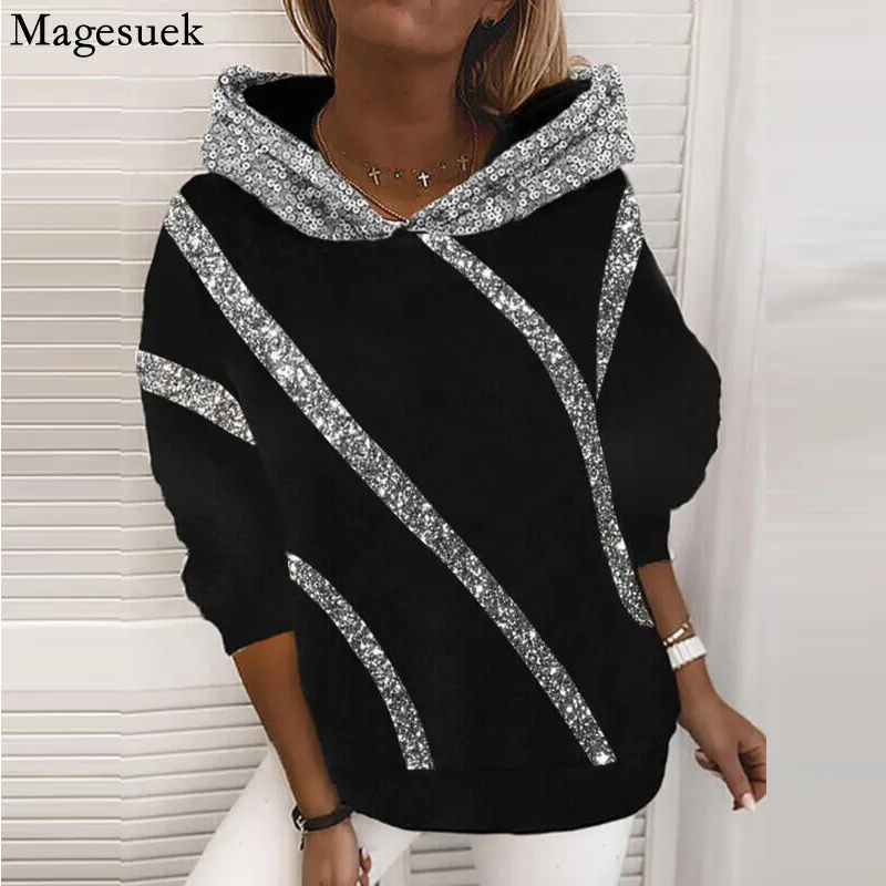 Hooded 17144 Autumn Casual Oversized Vintage Pullover Hoodies Women Sweatshirt Fashion Long Sleeve Female Winter Sequins Printed
Hooded 17144 Autumn Casual Oversized Vintage Pullover Hoodies Women Sweatshirt Fashion Long Sleeve Female Winter Sequins Printed