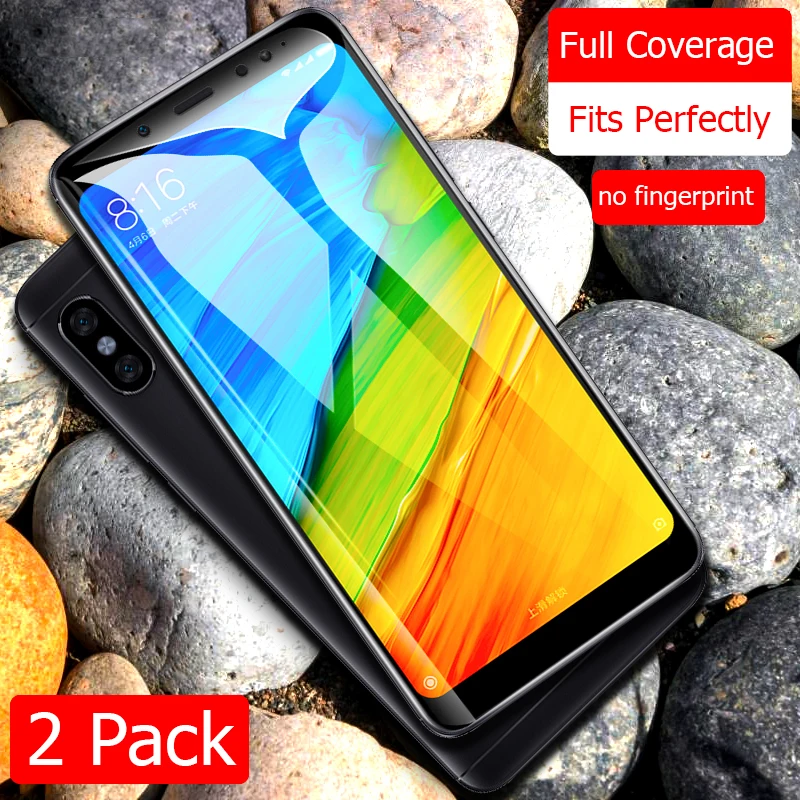 2 Pack Tempered Glass For Xiaomi Redmi Note 5 Explosion-Proof Screen Protector Armor Film Xiomi Plus | Мобильные телефоны и