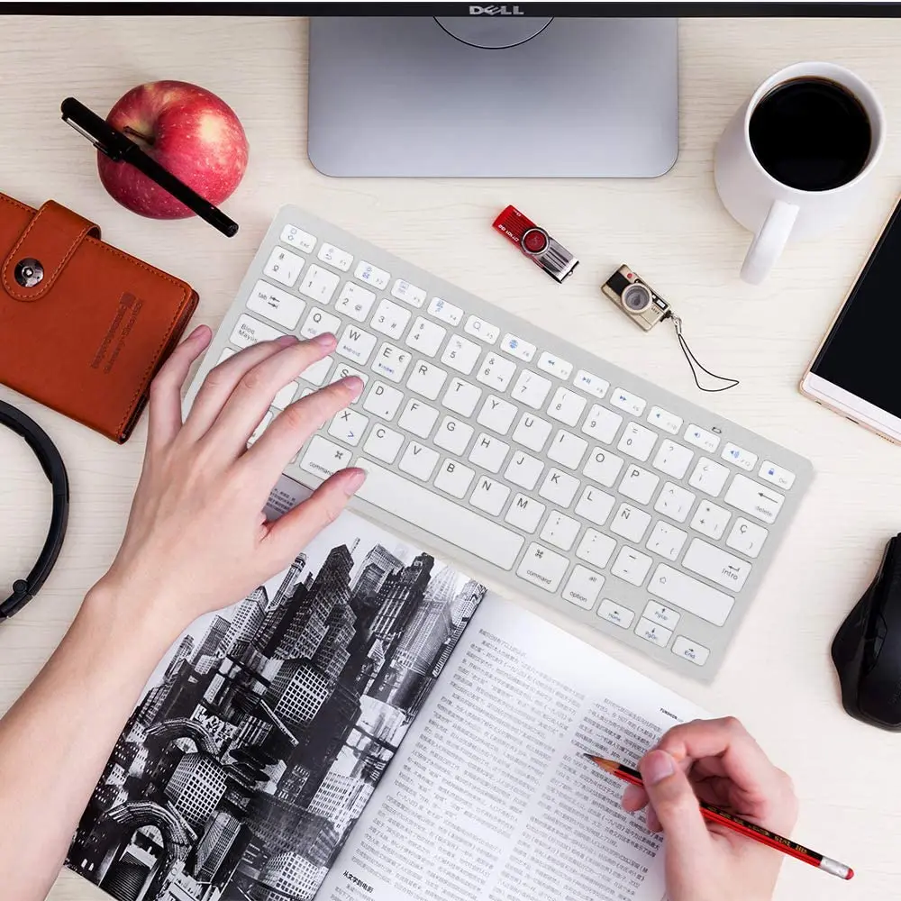 Беспроводная клавиатура teclado для Mac iPad iPhone iOS Android Windows Smart TV|Клавиатуры| |