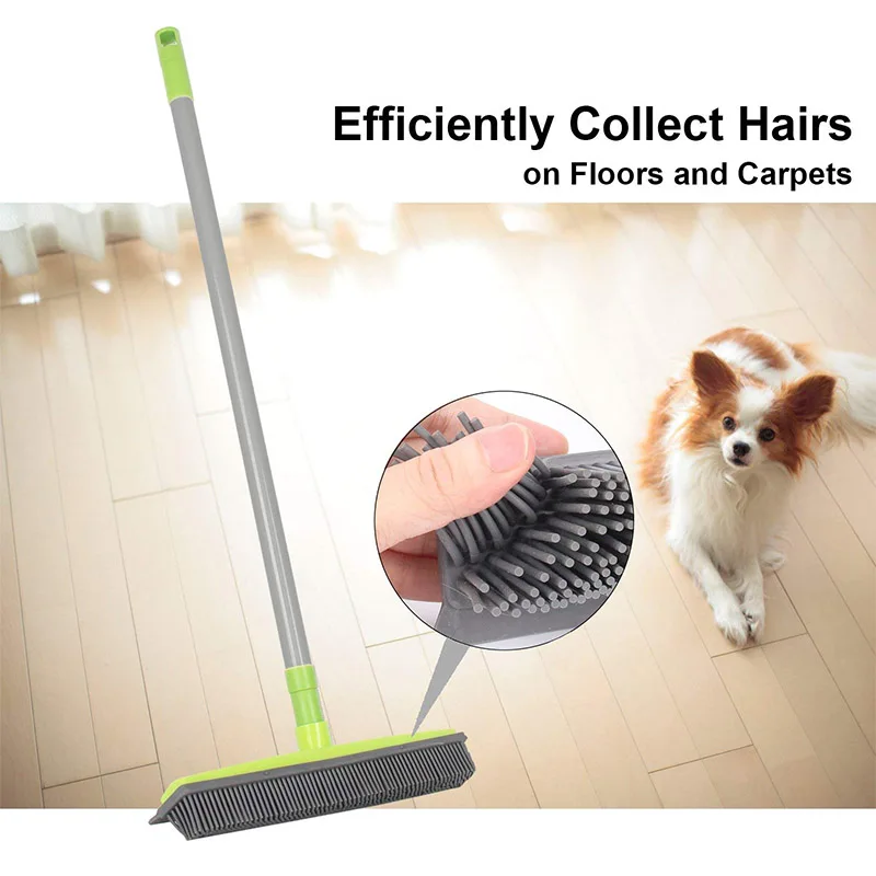 Rubber Broom Hair Lint Removal Telescopic Bristles Magic Clean Sweeper Squeegee Bristle Long Wipe Window tool
Rubber Broom Hair Lint Removal Telescopic Bristles Magic Clean Sweeper Squeegee Bristle Long Wipe Window tool