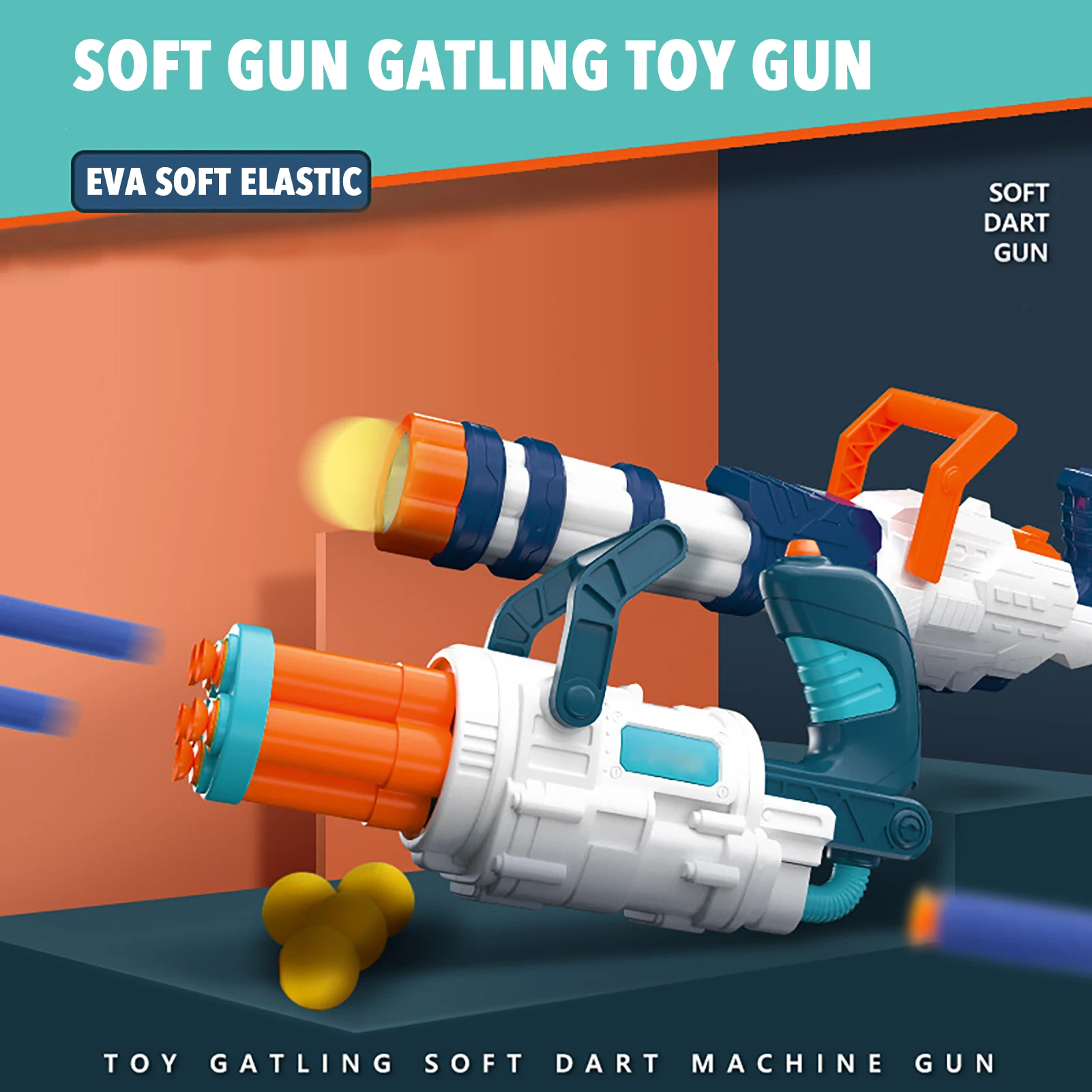 Electric Soft Bullet Gun Gatling Dart Blaster Toy Suit Automatic Shooting Toy For Children Funny Outdoor Toys CS Party Game Toys
Electric Soft Bullet Gun Gatling Dart Blaster Toy Suit Automatic Shooting Toy For Children Funny Outdoor Toys CS Party Game Toys