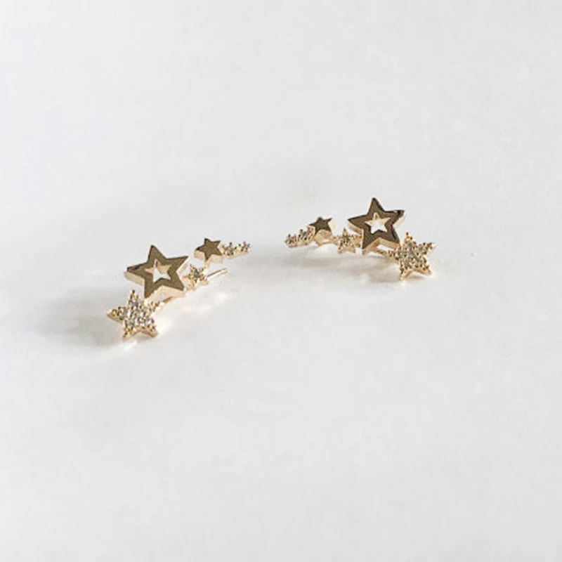 Huitan Hot Selling Simple Stylish Star Women Drop Earrings Shiny White Zircon Exquisite Versatile Female Earring Fashion Jewelry
Huitan Hot Selling Simple Stylish Star Women Drop Earrings Shiny White Zircon Exquisite Versatile Female Earring Fashion Jewelry