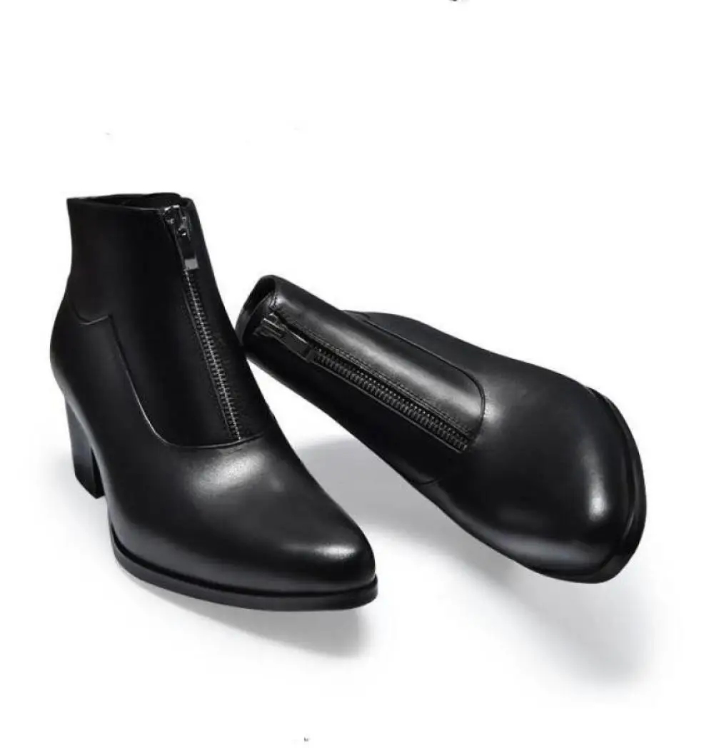 Мужские деловые зимние ботинки на молнии, британские высокие ботинки, мужские ботинки из воловьей кожи с острым каблуком, большой размер
Мужские деловые зимние ботинки на молнии, британские высокие ботинки, мужские ботинки из воловьей кожи с острым каблуком, большой размер