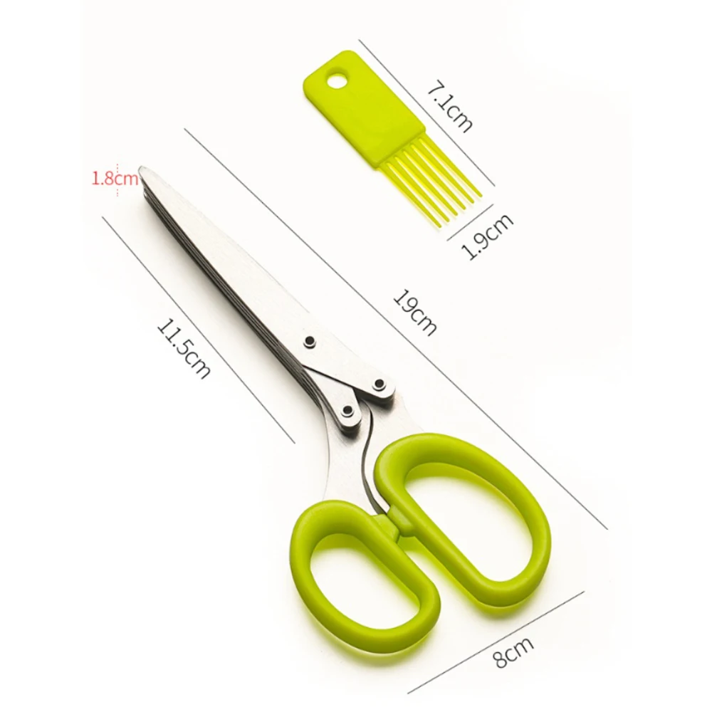 Multifunctional Muti Layers Scissors Herb Laver Spices Scallion Stainless Steel Knives Cooking Tool Cut Kitchen Accessories
Multifunctional Muti Layers Scissors Herb Laver Spices Scallion Stainless Steel Knives Cooking Tool Cut Kitchen Accessories