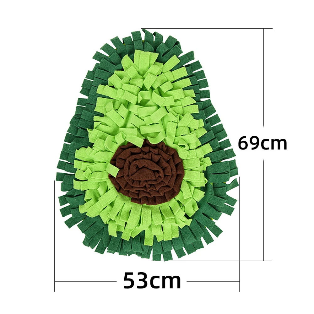 Pet snack pad, food distribution pad, slow feeding, dog nose training pad, avocado-shaped dog sniffing pad, machine washable
Pet snack pad, food distribution pad, slow feeding, dog nose training pad, avocado-shaped dog sniffing pad, machine washable