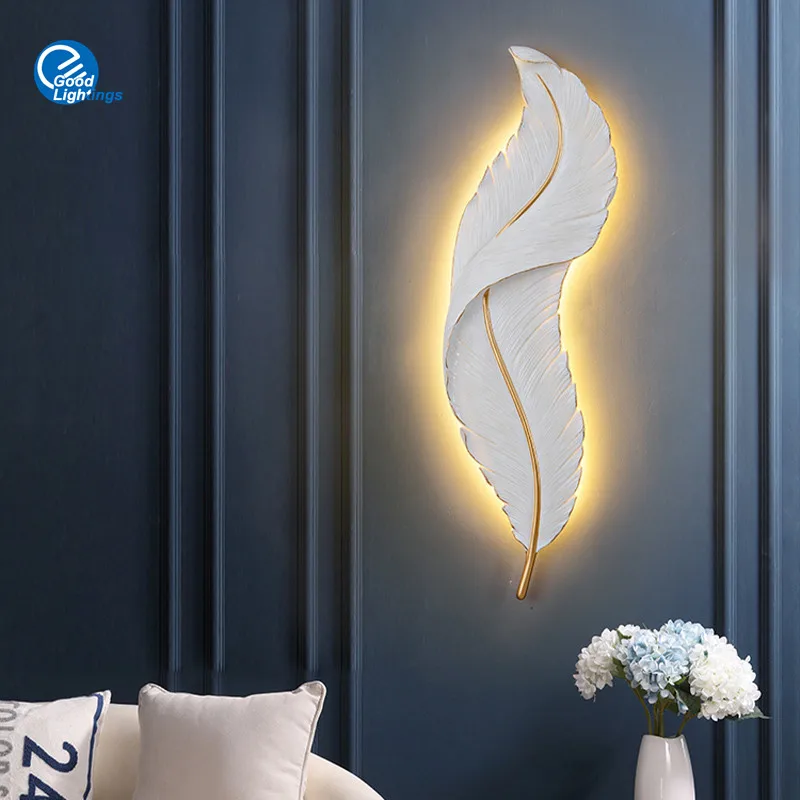 Artpad Nordic Modern Luxury Feather Bed Wall Lamp Living Room Bar Hotel Bedroom Creative Decor Wall Light LED Night Lights
Artpad Nordic Modern Luxury Feather Bed Wall Lamp Living Room Bar Hotel Bedroom Creative Decor Wall Light LED Night Lights