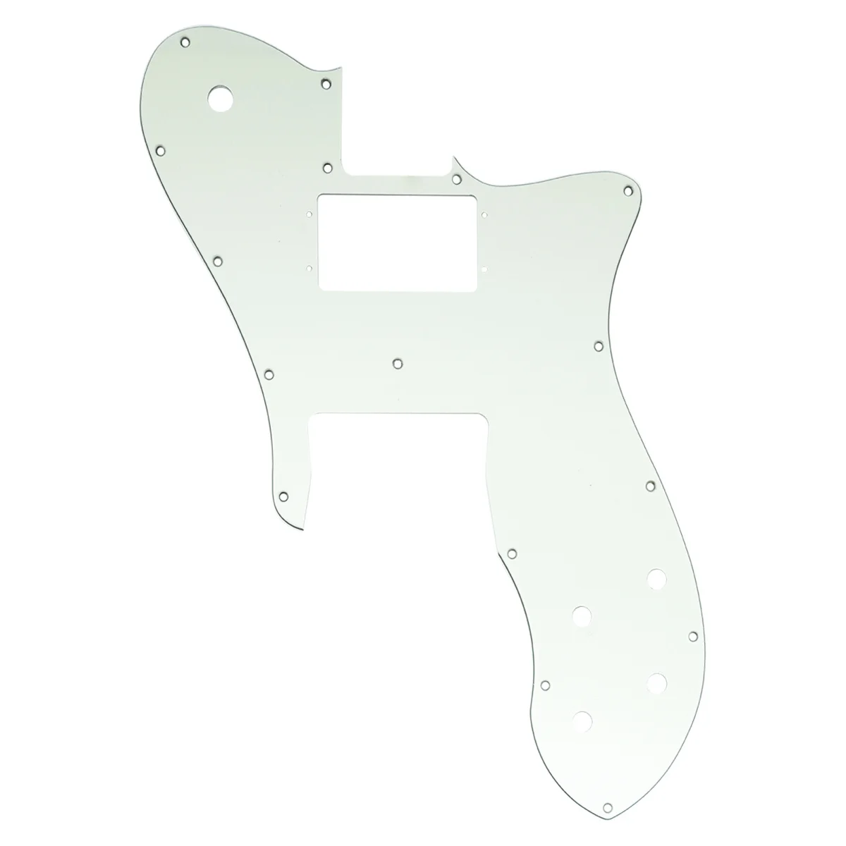 

Musiclily Pro 16 Holes Wide Range Humbucker Pickguard For USA/Mexico Fender 72 Tele Custom Style Guitar, 3ply Aged White