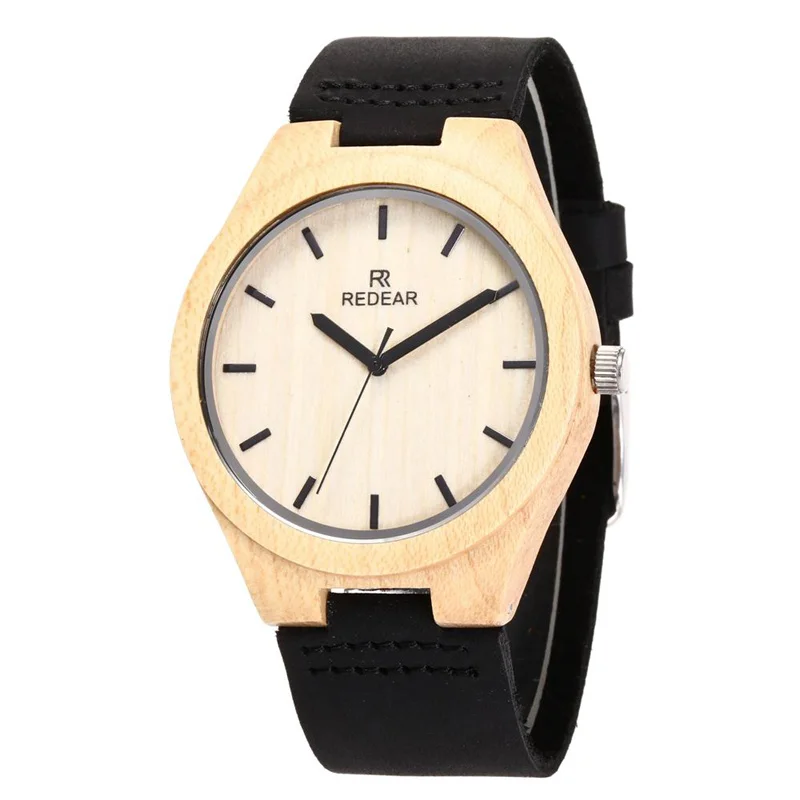 

REDEAR Wooden Watches for Men Luxury Brand Sport Quartz Wristwatch Military Male Clock Wood for Boyfriend Dad Relogio Masculino