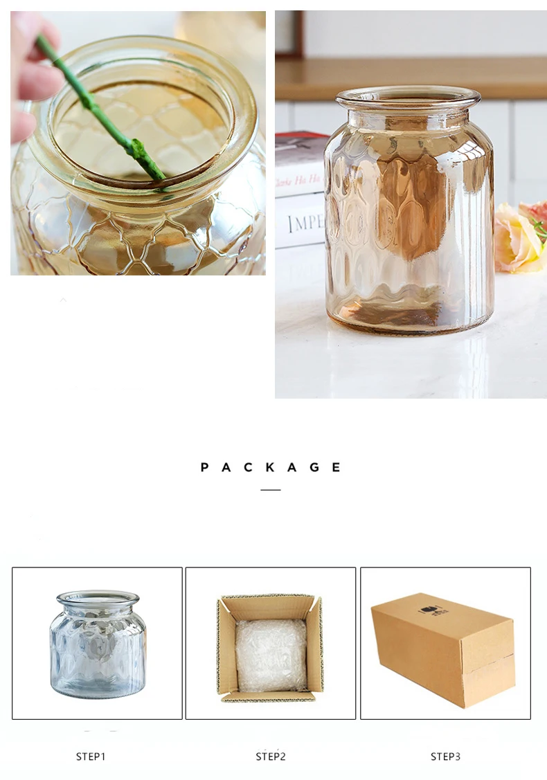Glass Vase Living Room Dried Flowers Nordic Glass Transparent Home Decoration Accessories Flower Vases Tabletop Vase
Glass Vase Living Room Dried Flowers Nordic Glass Transparent Home Decoration Accessories Flower Vases Tabletop Vase