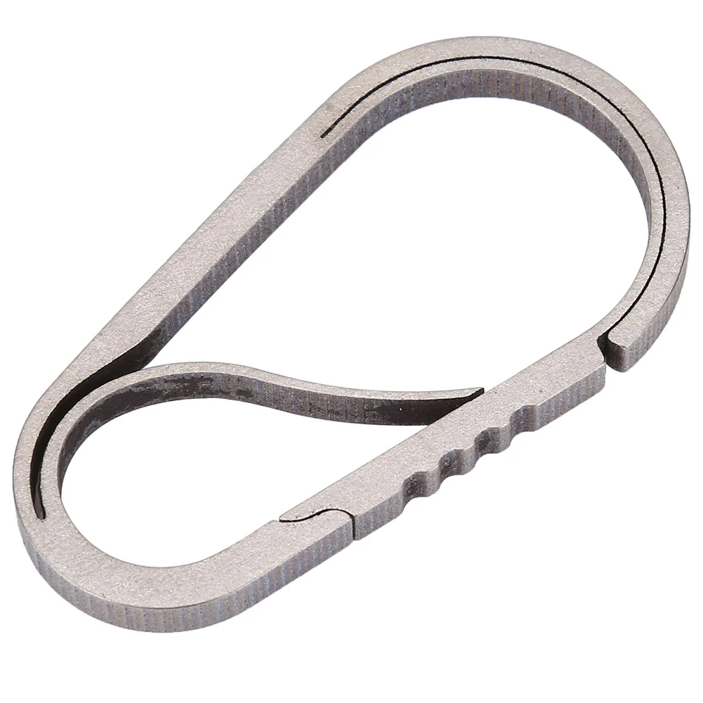 Titanium Alloy Carabiner Keychain Locking Camping Hiking Key Chain Clip Hook Buckle Titanium
Titanium Alloy Carabiner Keychain Locking Camping Hiking Key Chain Clip Hook Buckle Titanium