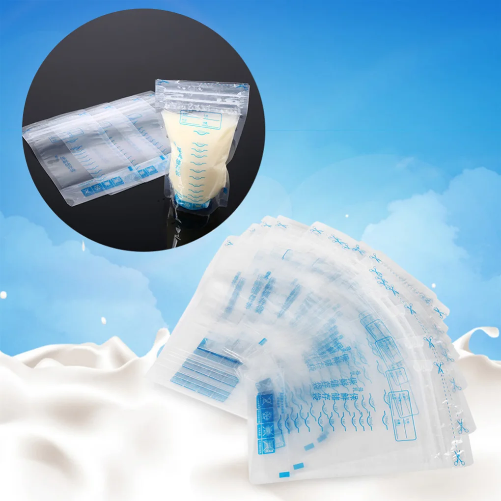 

Hot! 30PCS/Set 250ml Milk Storage Bags Breastmilk Breastfeeding Freezer Storage Container Bags Pouch