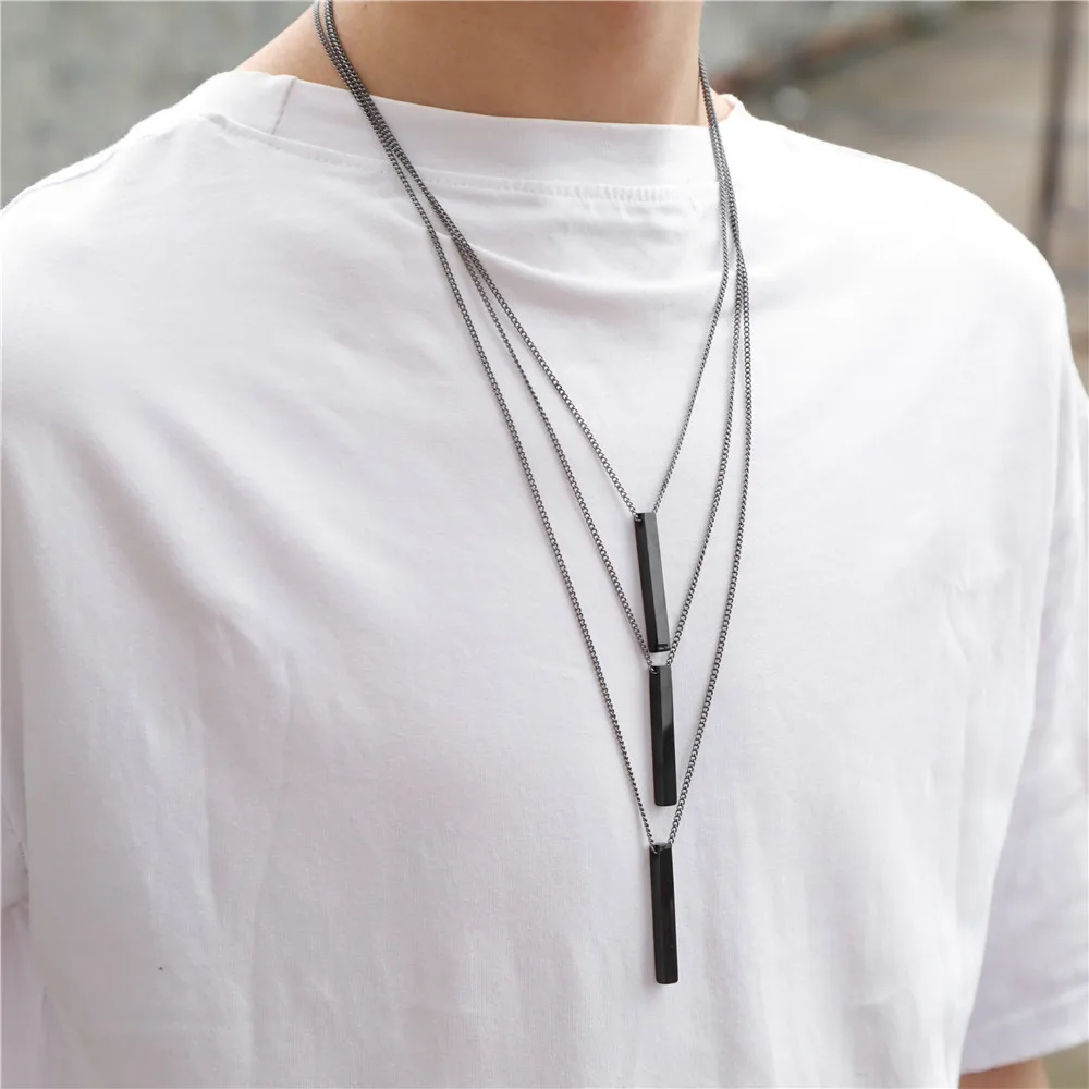 Fashion Rectangle Stainless Steel Pendant Men Necklace Classic Cuban Chain Necklace For Men Jewelry Gift
Fashion Rectangle Stainless Steel Pendant Men Necklace Classic Cuban Chain Necklace For Men Jewelry Gift