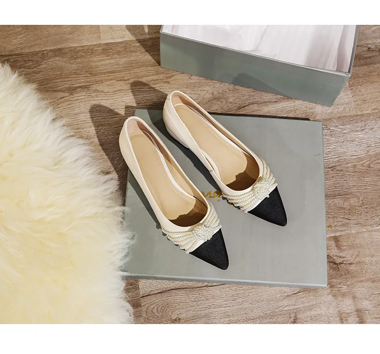 Low Heels Summer Shoes Ladies Casual Female Sneakers Pointed Toe Women Pearl Decorateion Genuine Leather Flats Oxfords Shallow M
Low Heels Summer Shoes Ladies Casual Female Sneakers Pointed Toe Women Pearl Decorateion Genuine Leather Flats Oxfords Shallow M