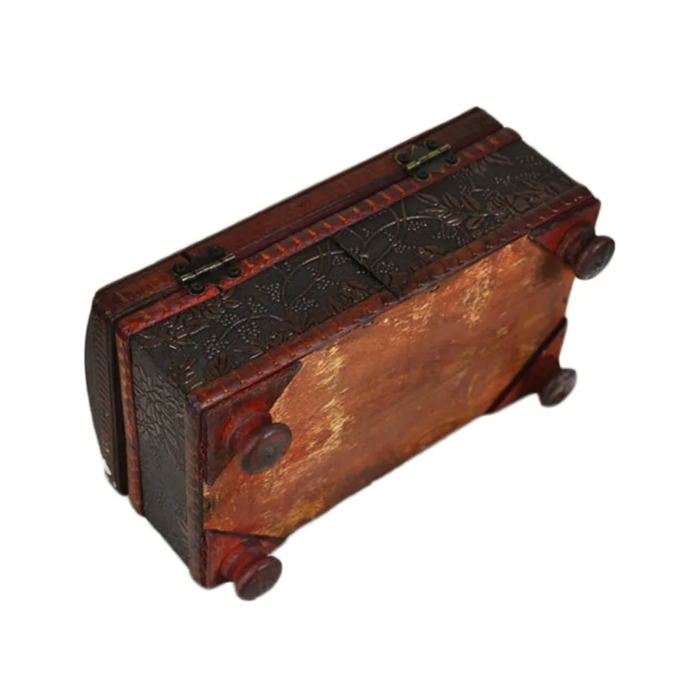 1Pc Household 21*12*11CM Elegant Crafted Wooden Antique Handmade Old Tissue Box for Daily use | Дом и сад