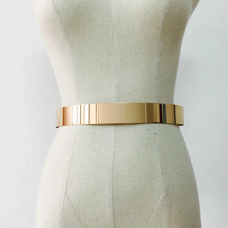 Fashion Women Adjustable Metal Waist Belt Bling Gold Silver Color Plate Vintage Lady Simple Belts Mirror Waistband
Fashion Women Adjustable Metal Waist Belt Bling Gold Silver Color Plate Vintage Lady Simple Belts Mirror Waistband