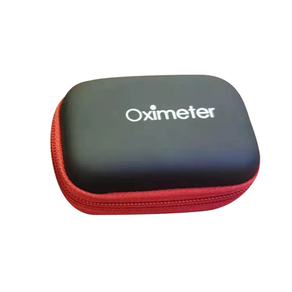 

Oximeter Storage Bag Finger Pulse Oximeter Reasonable Layout Powerful Space Protective Case Hard Zipper Holder