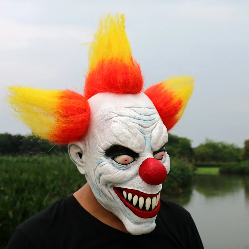 Halloween Horror Sorcerer Clown Mask for Masquerade Halloween Party Latex Full Face Mask Escape Dress Up Party Mask for Adult
Halloween Horror Sorcerer Clown Mask for Masquerade Halloween Party Latex Full Face Mask Escape Dress Up Party Mask for Adult