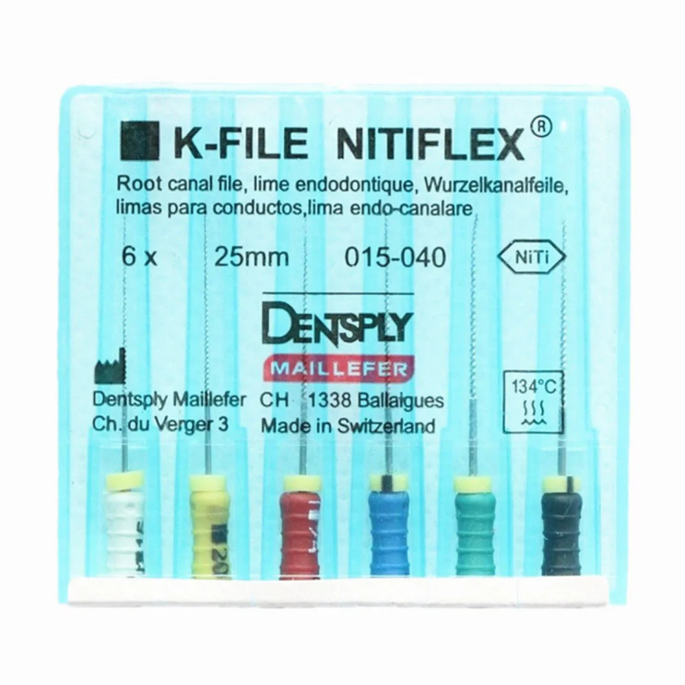 1 Pack(6pcs)Endodontic Root Canal K Files Hand Use Dental K-File 21/25mm #15-40 Niti Flexible Endodontic Instruments Dentist Too
1 Pack(6pcs)Endodontic Root Canal K Files Hand Use Dental K-File 21/25mm #15-40 Niti Flexible Endodontic Instruments Dentist Too