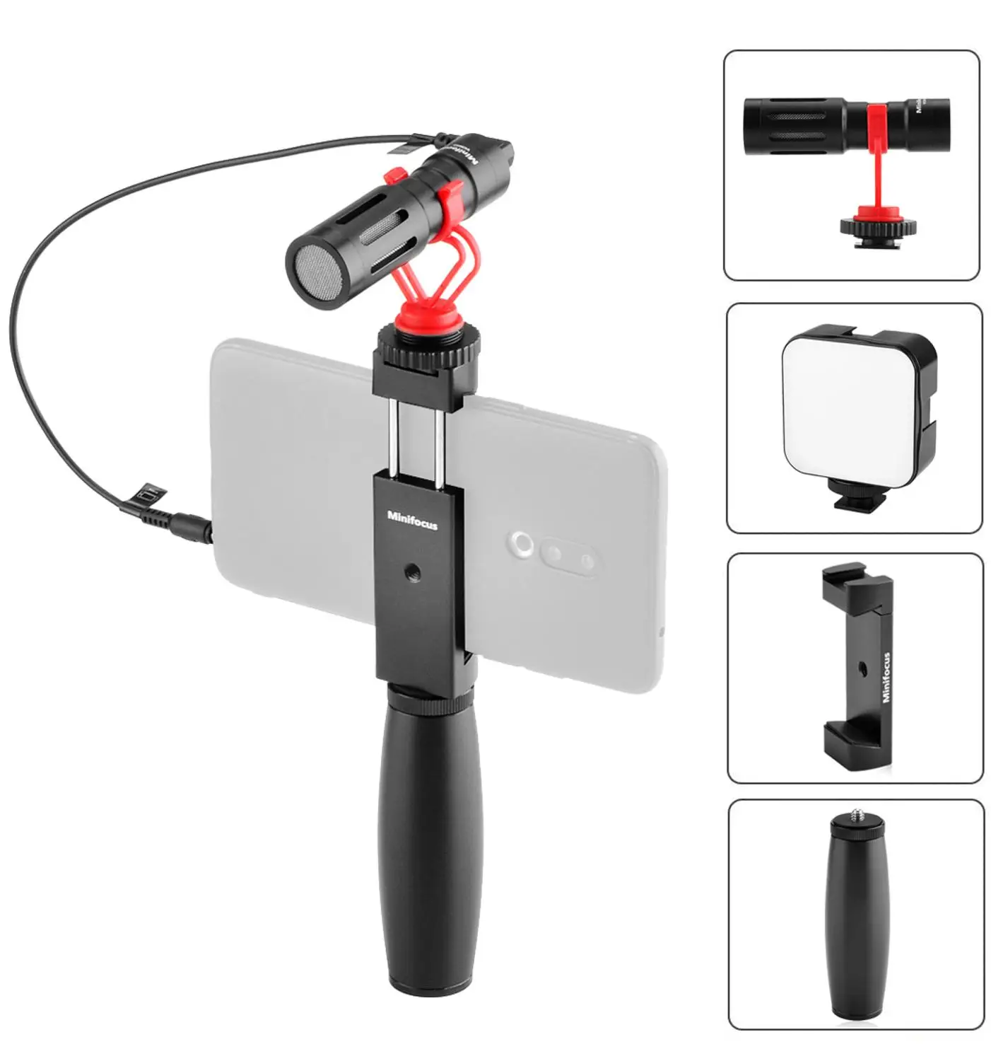 Smartphone Video Kit Handle Grip LED Video Light Mobile Phone Clip Vlogging Setup YouTube Equipment for iPhone 11 Pro Max XS 8 7 
Smartphone Video Kit Handle Grip LED Video Light Mobile Phone Clip Vlogging Setup YouTube Equipment for iPhone 11 Pro Max XS 8 7