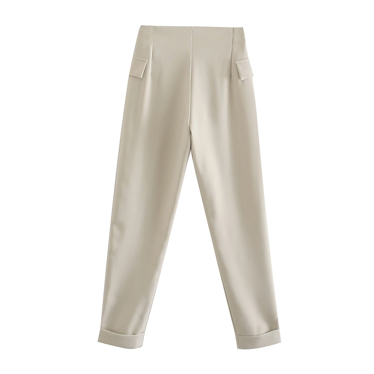 Fashion Women Beige High Waist Casual Pants Trousers Side Pockets Lady Long Pants Pantalon
Fashion Women Beige High Waist Casual Pants Trousers Side Pockets Lady Long Pants Pantalon