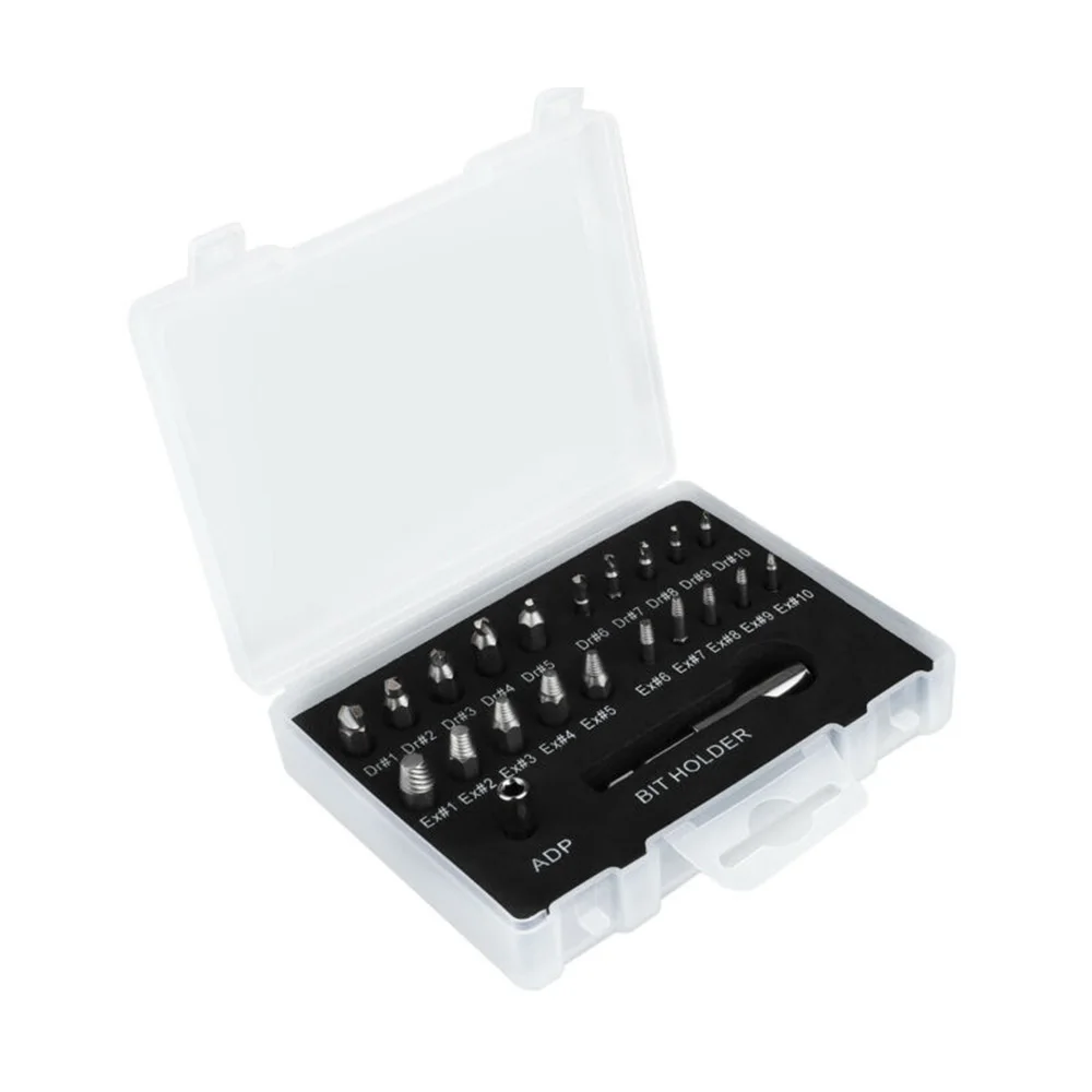 Tool Set Screw Extractor kit High-Speed Steel 4341 Lag Bolts Wood Screws Quality
Tool Set Screw Extractor kit High-Speed Steel 4341 Lag Bolts Wood Screws Quality