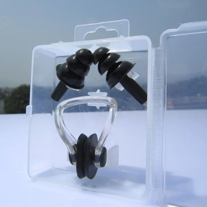 3PCS unisex Nose clip Earplugs Waterproof Swimming Nose Clip Soft Silicone Ear plugs Set Surf Diving Swimming Pool Accessories
3PCS unisex Nose clip Earplugs Waterproof Swimming Nose Clip Soft Silicone Ear plugs Set Surf Diving Swimming Pool Accessories