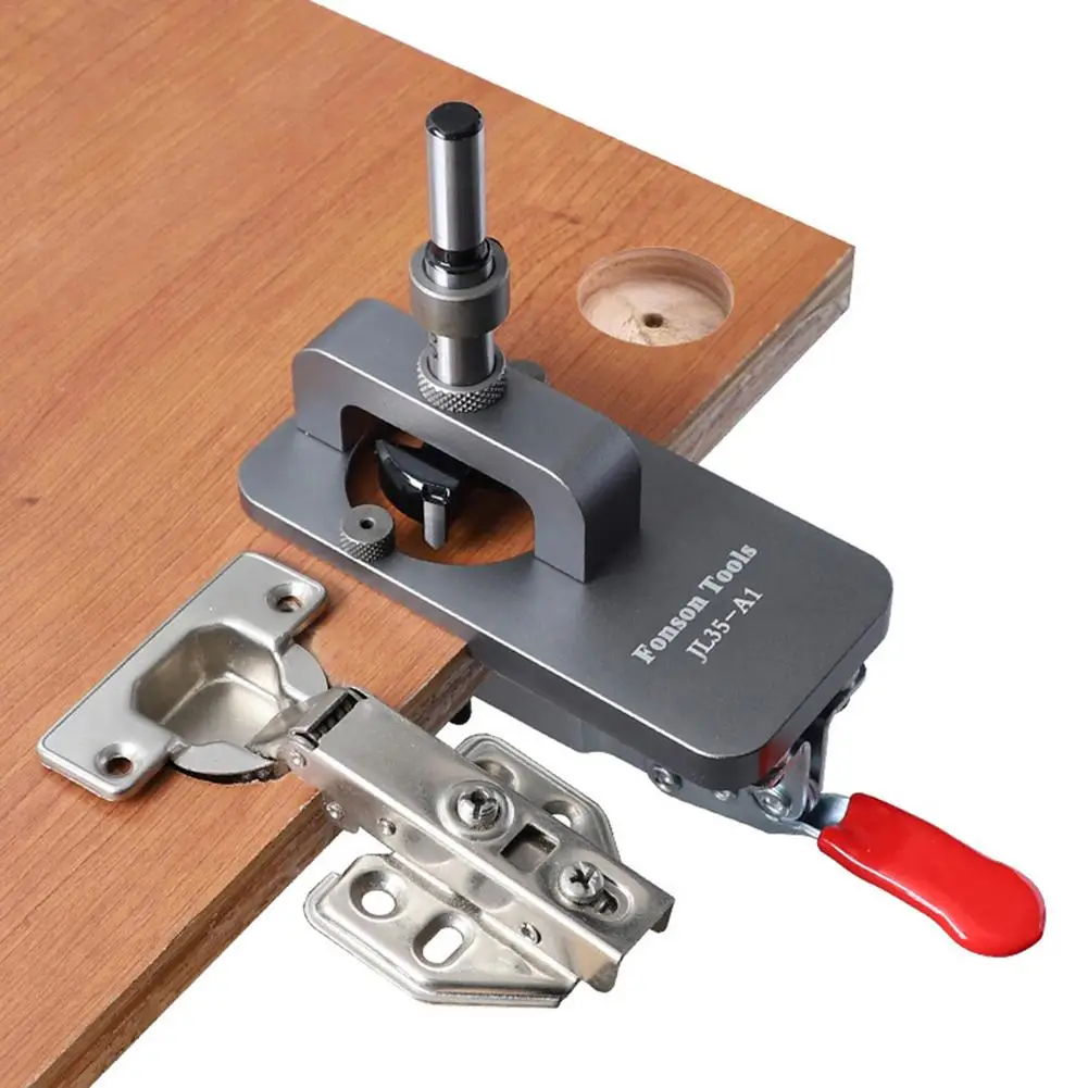 35mm 10x7.5x2.5cm Hole Opener Hinge Jig Kit Hole Drilling Door Tools Template Woodworking Hole Drilling Door Hinge Locator
35mm 10x7.5x2.5cm Hole Opener Hinge Jig Kit Hole Drilling Door Tools Template Woodworking Hole Drilling Door Hinge Locator