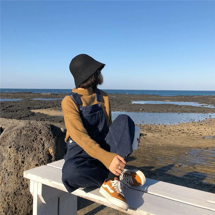 Women Jeans Long Solid Color High School Girls Denim Overalls Cotton Jeans Jumpsuit High Waist Loose Design Streetwear
Women Jeans Long Solid Color High School Girls Denim Overalls Cotton Jeans Jumpsuit High Waist Loose Design Streetwear