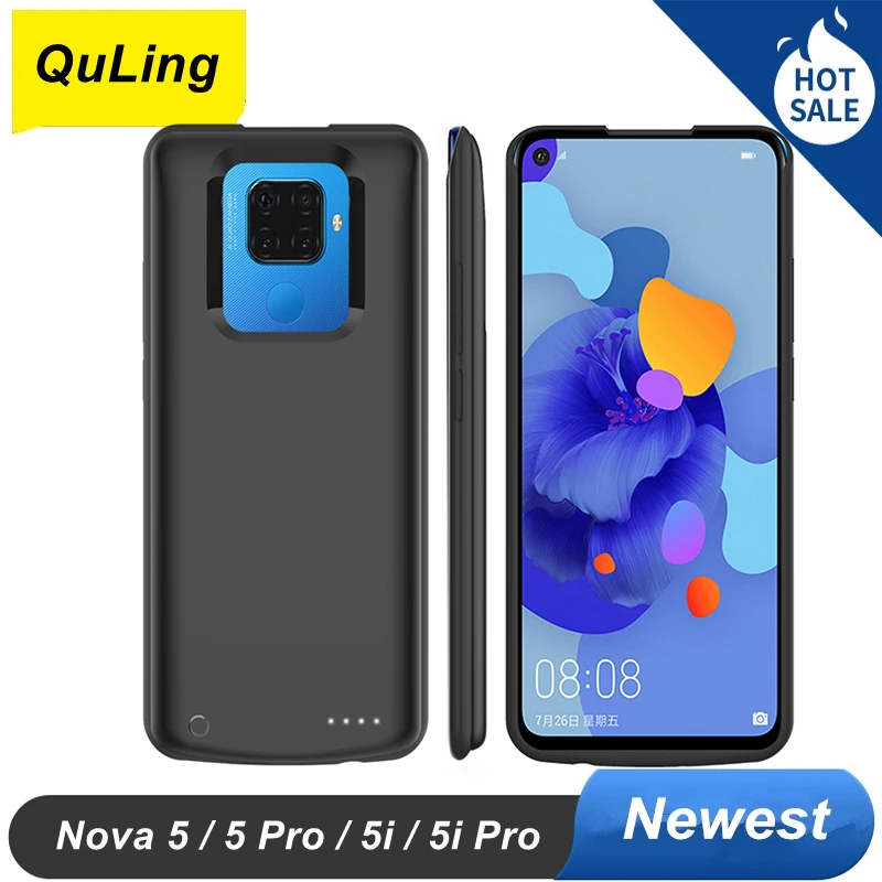 QuLing для Huawei Nova 5 Чехол для аккумулятора Nova 5 Pro 5i 5i Pro 6500 мАч чехол для телефона Smart Power Bank Nova 5i Pro Чехол для зарядного устройства
QuLing для Huawei Nova 5 Чехол для аккумулятора Nova 5 Pro 5i 5i Pro 6500 мАч чехол для телефона Smart Power Bank Nova 5i Pro Чехол для зарядного устройства