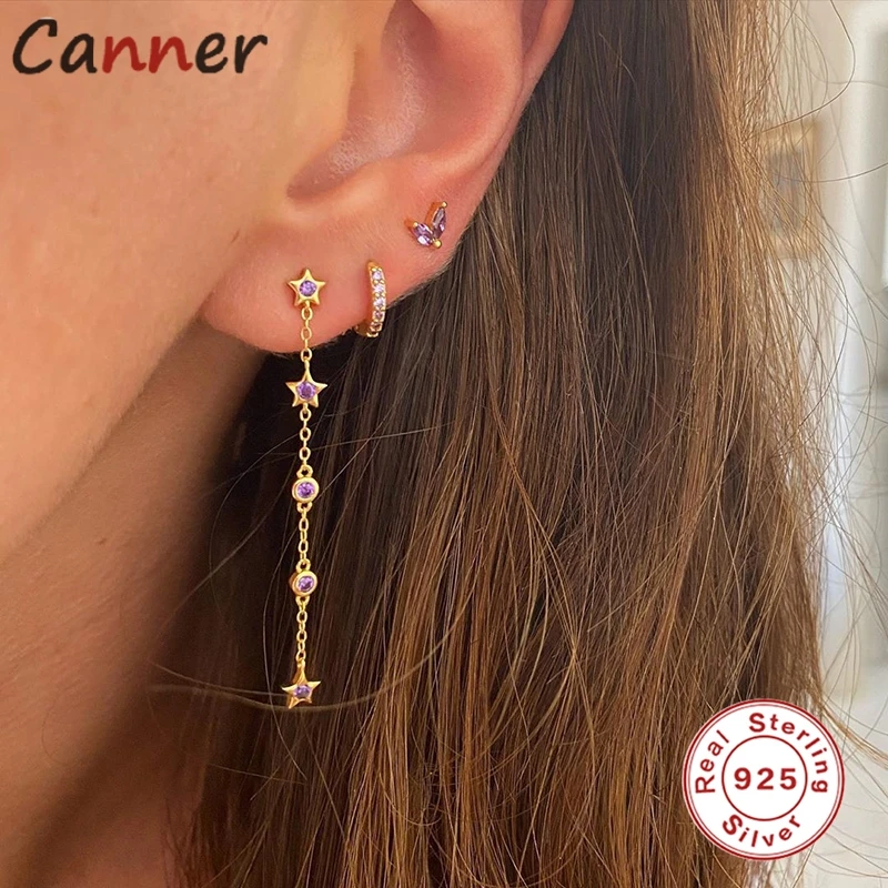 CANNER INS Stars Long Chain Drop Earrings for Women Real 925 Sterling Silver Long Tassel Fashion Earring 2021 Trend Fine Jewelry
CANNER INS Stars Long Chain Drop Earrings for Women Real 925 Sterling Silver Long Tassel Fashion Earring 2021 Trend Fine Jewelry