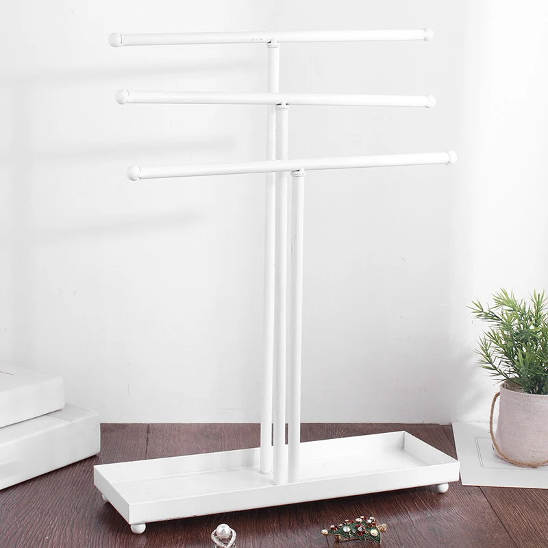 Jewelry 3 Layers Desktop Display Manager 3 Pole Metal Tree Adjustable Earring Necklace Bracelet Storage Rack
Jewelry 3 Layers Desktop Display Manager 3 Pole Metal Tree Adjustable Earring Necklace Bracelet Storage Rack