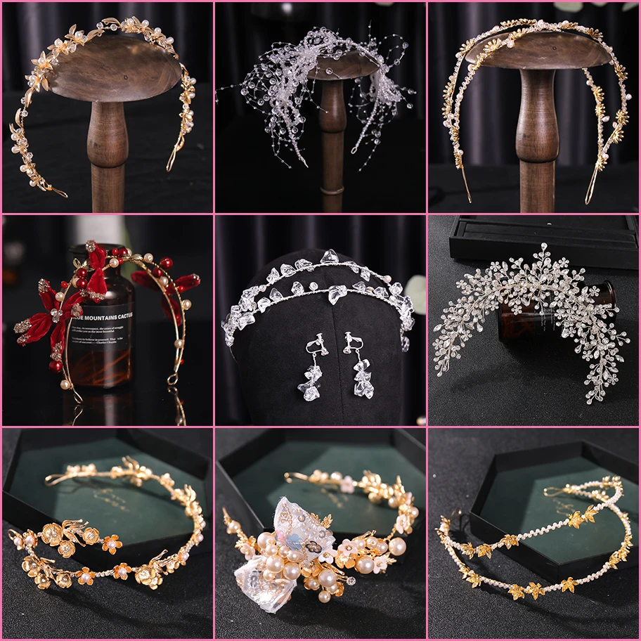 Bridal Headband Forseven New Product Release Zinc Alloy Rhinestone Crystal Material Golden Fashionable Ladies Pearl Headband
Bridal Headband Forseven New Product Release Zinc Alloy Rhinestone Crystal Material Golden Fashionable Ladies Pearl Headband