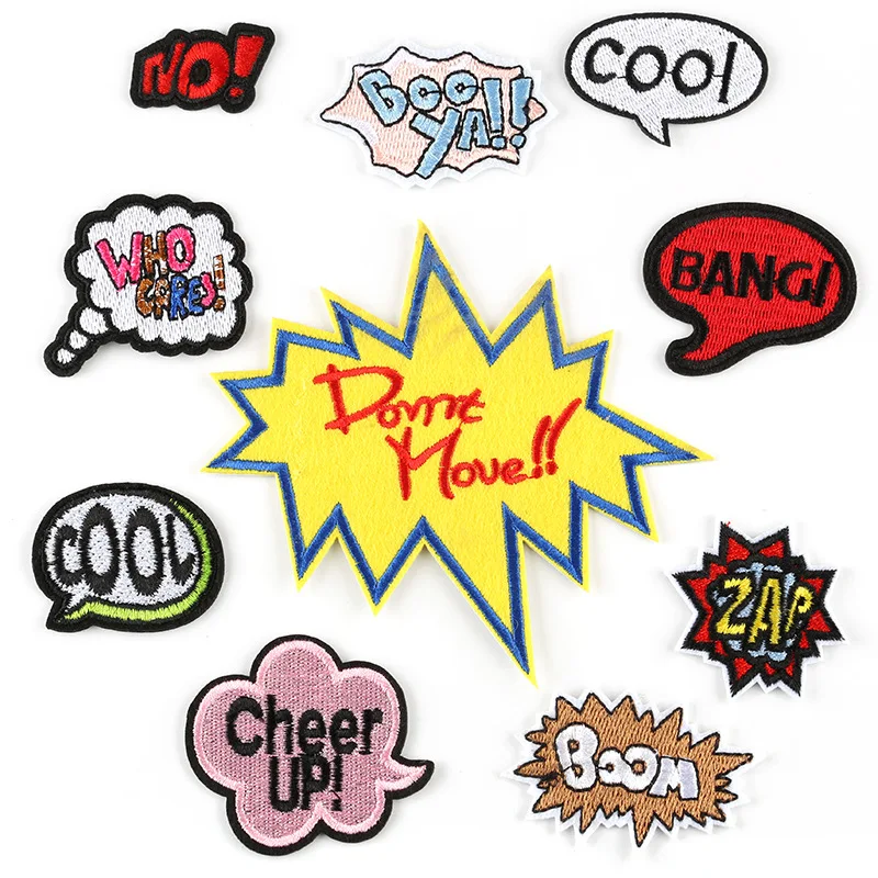 Iron on Letter Patches for Clothing Stripes Explosion Letter Badge Stickers on Clothes for Kids DIY Applique Embroidered Patches
Iron on Letter Patches for Clothing Stripes Explosion Letter Badge Stickers on Clothes for Kids DIY Applique Embroidered Patches