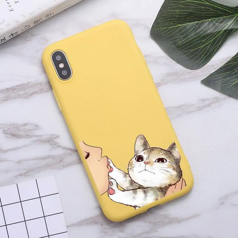 No Kisses cute Cat animal Phone Case Candy Color for iPhone 6 7 8 11 12 s mini pro X XS XR MAX Plus
No Kisses cute Cat animal Phone Case Candy Color for iPhone 6 7 8 11 12 s mini pro X XS XR MAX Plus