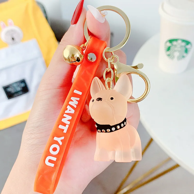 Fashion Transparent Crystal Bulldogs Keychains Couple's Bag Pendant Key Ring Car Keyes Accessories Charm Jewelry Gift Hot Sale
Fashion Transparent Crystal Bulldogs Keychains Couple's Bag Pendant Key Ring Car Keyes Accessories Charm Jewelry Gift Hot Sale