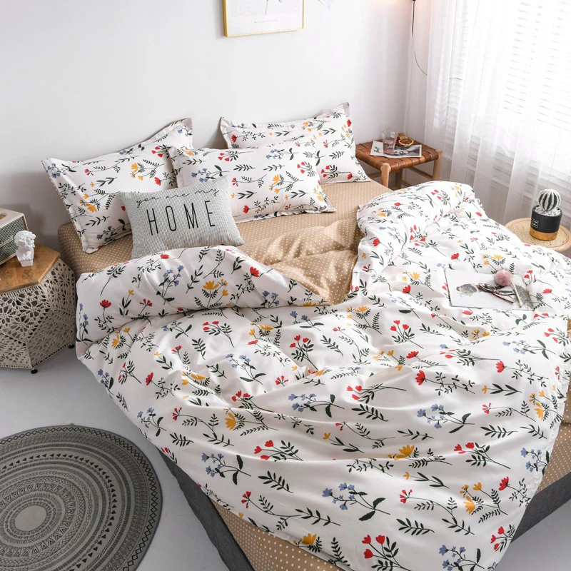 Thicken Duvet Cover Set Breathable Double Queen Comforter Cover Flat Bed Sheet Pillowcase With Print 3/4 Bedding Sets For Home
Thicken Duvet Cover Set Breathable Double Queen Comforter Cover Flat Bed Sheet Pillowcase With Print 3/4 Bedding Sets For Home
