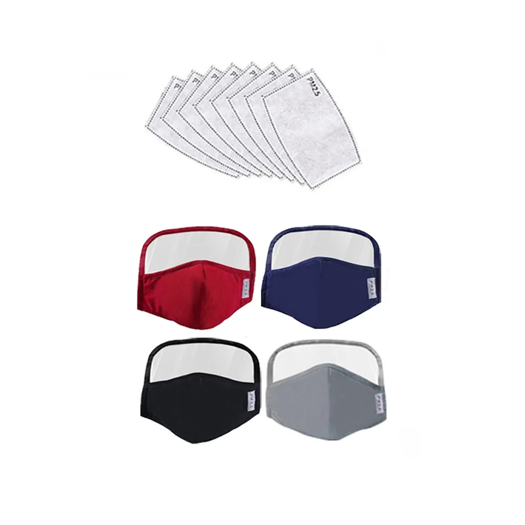 4pc Unisex Cotton Mouth Mask With 8 Filters Reusable Dustproof Washable Removable Face Masks Earloop With Eyes Shield Mascarilla
4pc Unisex Cotton Mouth Mask With 8 Filters Reusable Dustproof Washable Removable Face Masks Earloop With Eyes Shield Mascarilla