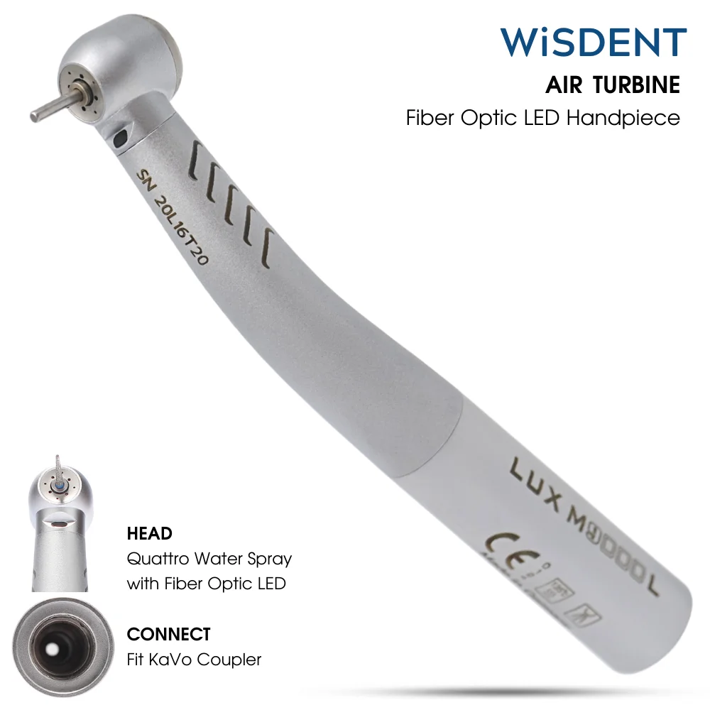 High Speed Air Turbine Fiber Optic LED Handpiece K9000L Quattro Water Spray Dental Device Chair Attachment Distributor Price
High Speed Air Turbine Fiber Optic LED Handpiece K9000L Quattro Water Spray Dental Device Chair Attachment Distributor Price