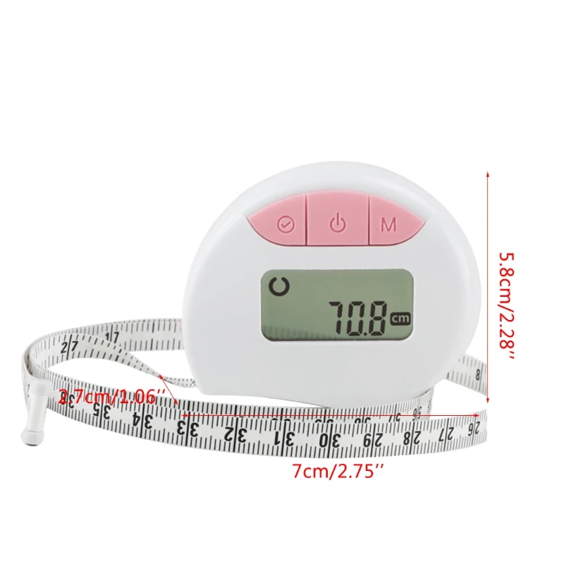 Digital Body Circumference Tape With Self-locking And Retractable Tape & Bluetooth Waist Biceps Measurement
Digital Body Circumference Tape With Self-locking And Retractable Tape & Bluetooth Waist Biceps Measurement