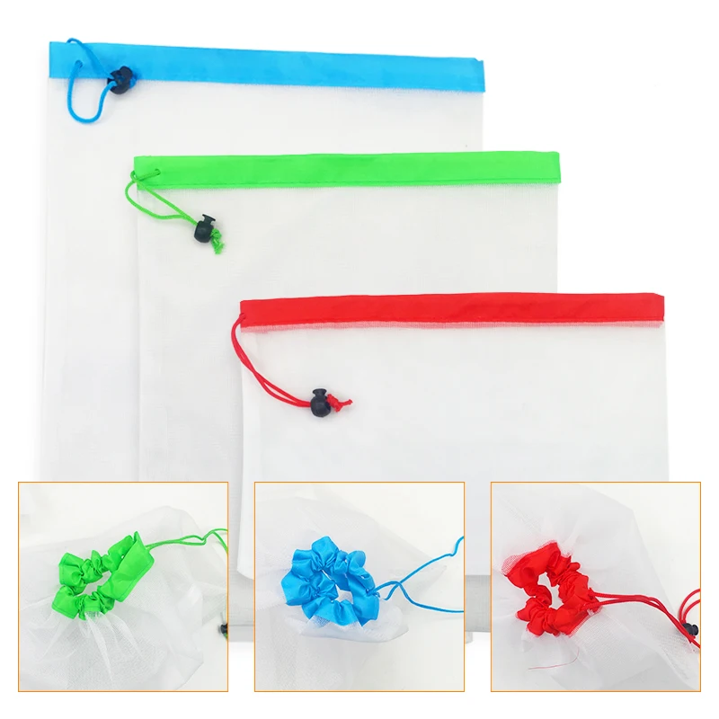 12pcs/lot Reusable Mesh Bags Washable Eco Friendly Nylon Drawstring Bags for Grocery Shopping Fruit Vegetable Toys Storage
12pcs/lot Reusable Mesh Bags Washable Eco Friendly Nylon Drawstring Bags for Grocery Shopping Fruit Vegetable Toys Storage