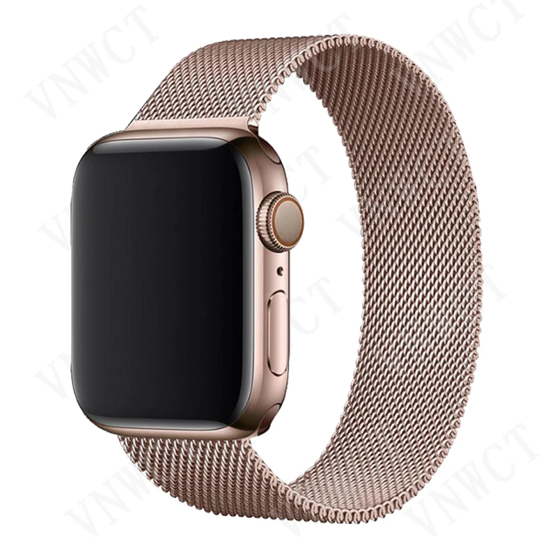 Ремешок магнитный для Apple watch Band 44 мм 40 45 41 42 38 браслет из нержавеющей стали iWatch Series