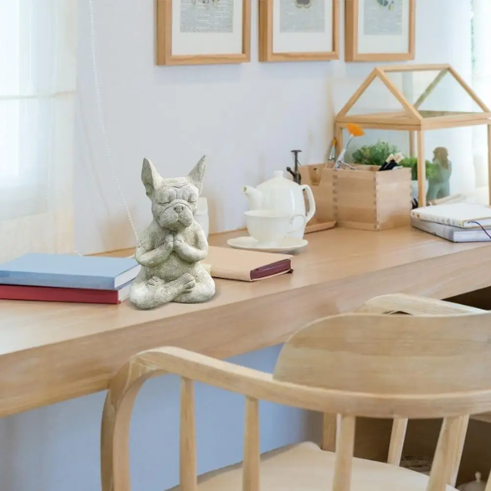 Meditation Bulldog Statue Resin Dog Sculpture Animal Yoga Statue for Office Home Decor
Meditation Bulldog Statue Resin Dog Sculpture Animal Yoga Statue for Office Home Decor