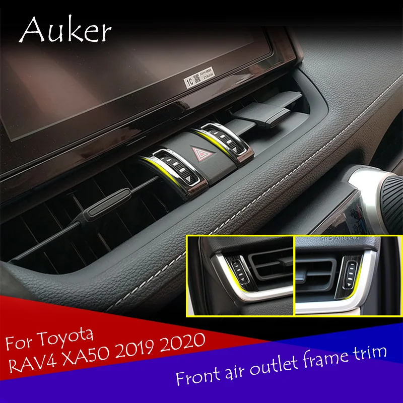 For Toyota RAV4 XA50 2019 2020 Front air outlet frame trim interior accessories stainless steel parts
For Toyota RAV4 XA50 2019 2020 Front air outlet frame trim interior accessories stainless steel parts