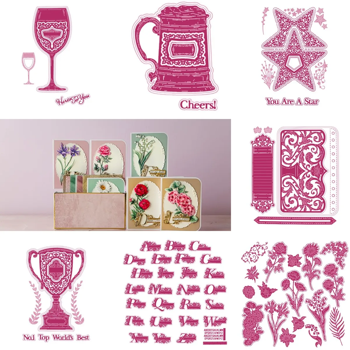 Trophy Tankard Star Custom Alphabet Collection Notes Flower Metal Cutting Dies Scrapbook Decoration Template DIY Card 2021 NEW
Trophy Tankard Star Custom Alphabet Collection Notes Flower Metal Cutting Dies Scrapbook Decoration Template DIY Card 2021 NEW